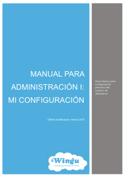 MANUAL PARA Administración I: Mi configuración