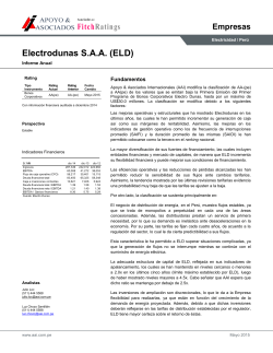 Electrodunas S.A.A. (ELD) - apoyo & asociados internacionales sac