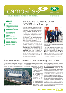El Secretario General de COPA COGECA visita Anecoop Se