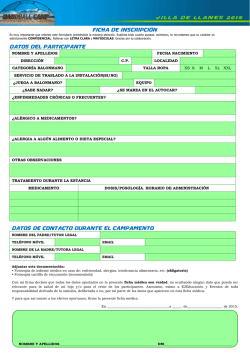 Ficha de inscripci&oacute;n - E2 Educaci&oacute;n y Eventos