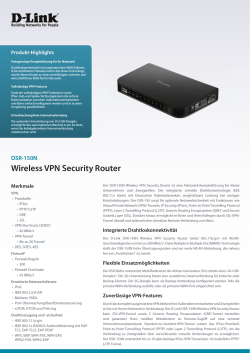 DSR-150N Wireless Router VPN - D-Link