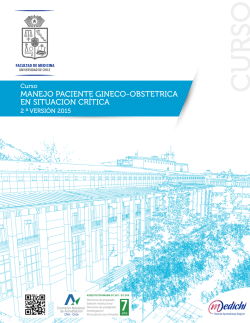 manejo paciente gineco-obstetrica en situacion cr&iacute;tica