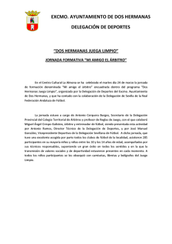 jornada juego limpio `mi amigo el árbitro`