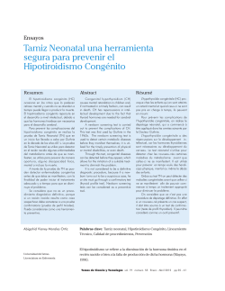 Tamiz Neonatal una herramienta segura para prevenir el