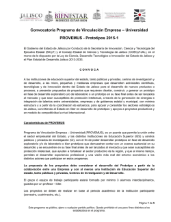 Convocatoria Programa de Vinculaci&oacute;n Empresa &ndash; Universidad