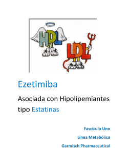 ezetimiba asociada con hipolipemientes tipo estatinas