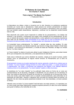 Haanel, Charles - El Sistema de Llave Maestra