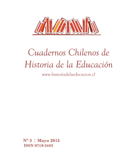 Nº 3 Julio 2015 - Cuadernos Chilenos de Historia de la Educación
