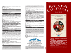 Agenda Cultural abril 2015