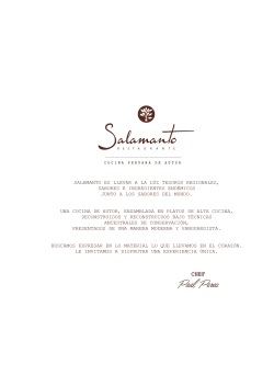 Carta Principal - Salamanto Restaurante Arequipa