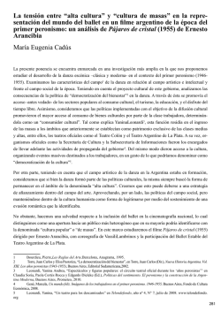 La tensión entre “alta cultura” y “cultura de masas” en la