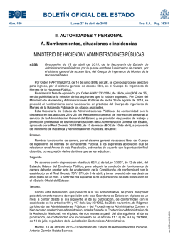 Disposici&oacute;n 4553 del BOE n&uacute;m. 100 de 2015 - Catastro