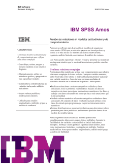 IBM SPSS Amos 23 - PASS, antes SPSS México
