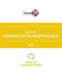 Guía de Comunicación Responsable 2015