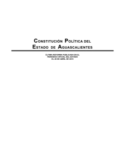 Constitución Política del Estado de Aguascalientes