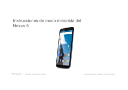 Instrucciones de modo minorista del N 6 Nexus 6