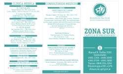 Cartilla Zona Sur - Obra Social • Servicio Penitenciario Federal