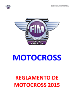 REGLAMENTO DE MOTOCROSS 2015
