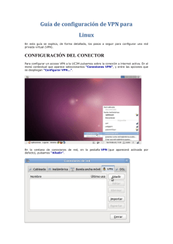 Gu&iacute;a de configuraci&oacute;n de VPN para Linux