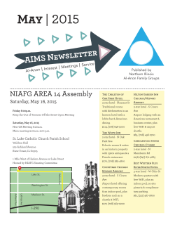 to and read or print the May 2015 AIMS newsletter (PDF
