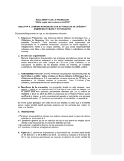 REGLAMENTO DE LA PROMOCION “Citi te regala carro nuevo en