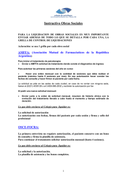 Instructivo Obras Sociales