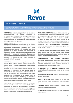 Ficha Acryseal - Pinturas Revor