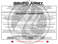 grupo army - Centro Mundial de Avivamiento