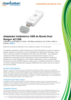 Adaptador Inalámbrico USB de Banda Dual Range+ AC1200