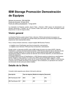 IBM Storage Promoci&oacute;n Demostraci&oacute;n de Equipos