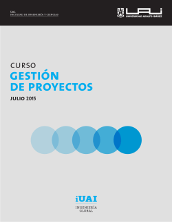 gestión de proyectos - Universidad Adolfo Ibañez