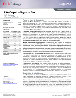 AXA Colpatria Seguros - Fitch Ratings Colombia