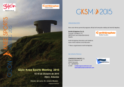 programa completo pdf - Gijón Knee Sports Meeting 2015
