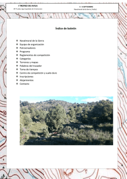 &Iacute;ndice de bolet&iacute;n - Federaci&oacute;n Espa&ntilde;ola de Orientaci&oacute;n