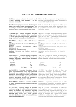 Udalekuen zozketa irizpideak-criterios sorteo
