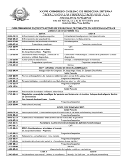 Programa preliminar