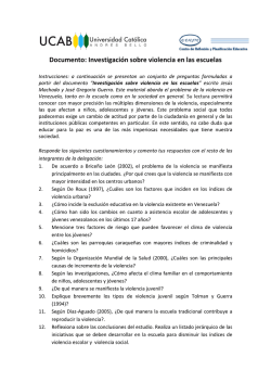 Educaci&oacute;n para la paz (preguntas orientadoras)