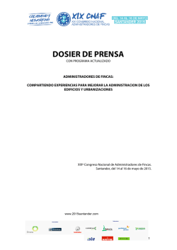 dosier de prensa del congreso