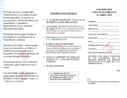 INSCRIPCION COLONIAS