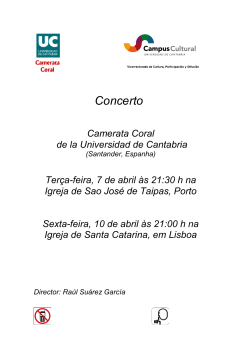 Programa Completo - Camerata Coral de Santander