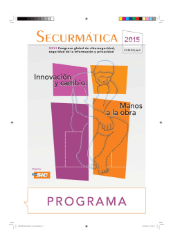 PROGRAMA SEC015 con moderadores.indd