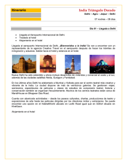 Itinerario a color - Juan Toselli Tours