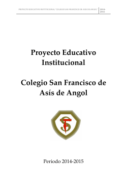 documento PEI - Colegio San Francisco de Asís