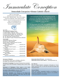 Inmaculada Concepcion &bull; Roman Catholic Church