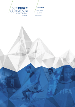 FIFA Agenda 2015 ohne Brief.indd