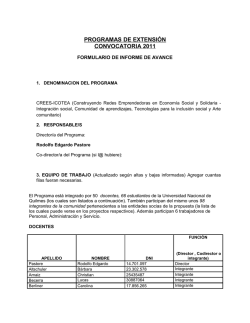 Informe 2013 - Observatorio de la Econom&iacute;a Social y Solidaria