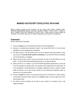 MANDO AUTOCOPY EVOLUTIVO 301H-5HE