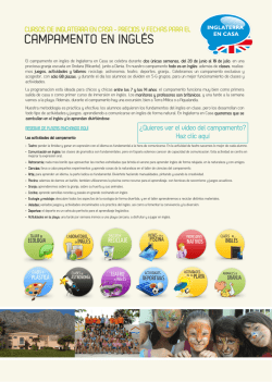 documento informativo del campamento desde aqu&iacute;