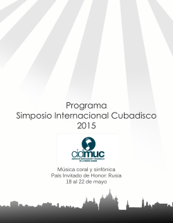 Simposio Internacional Cubadisco 2015. - La Papeleta