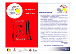Programa del 25º Congreso Nacional de Bomberos